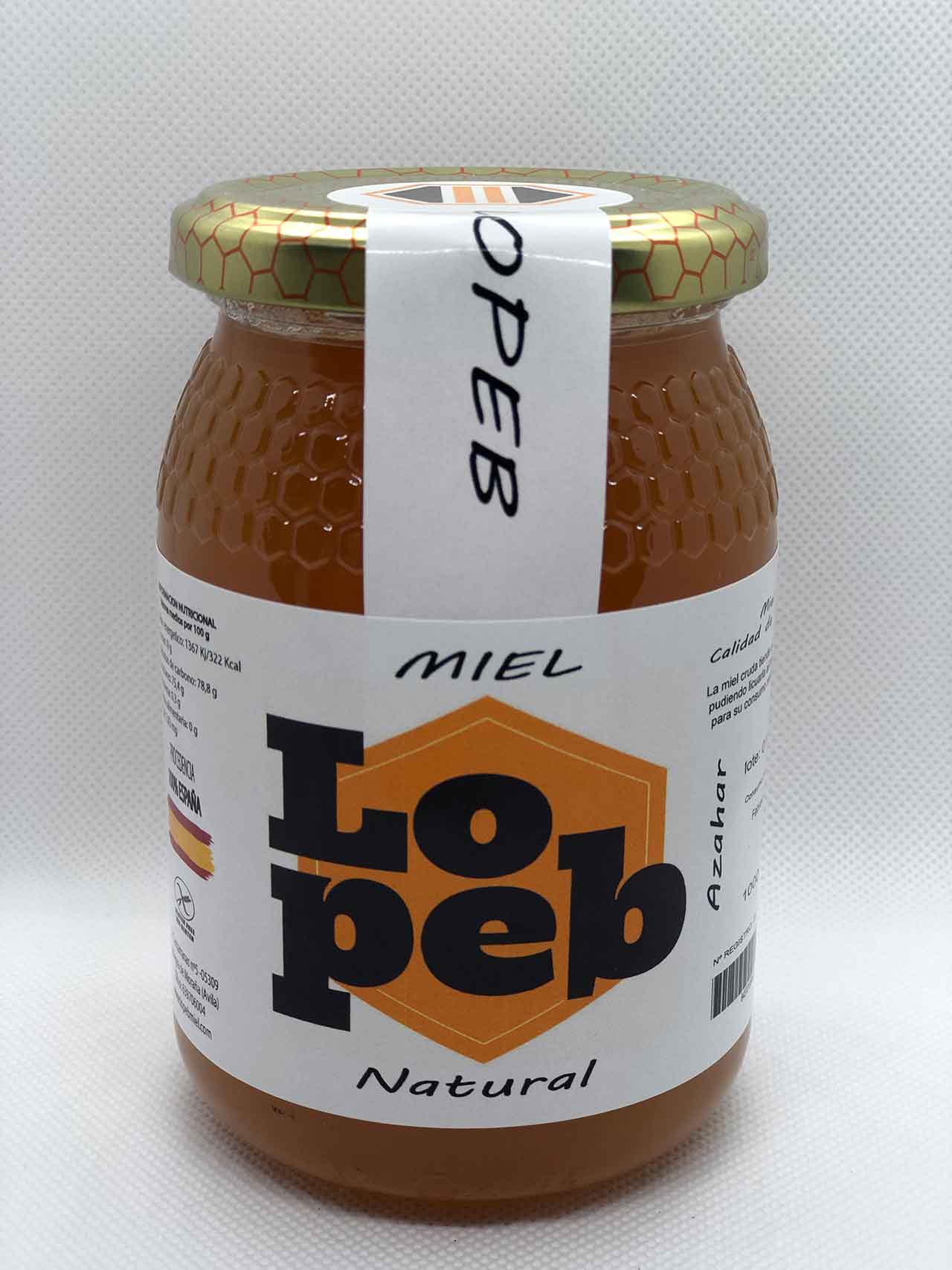 Miel de azahar tarro cuadrado 400g - Catálogo Distribudiet